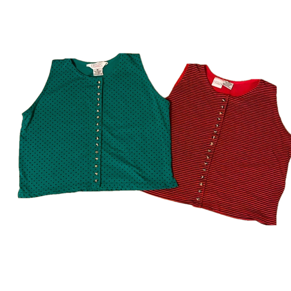 Honors vintage 2 tank tops combo, junior size medium